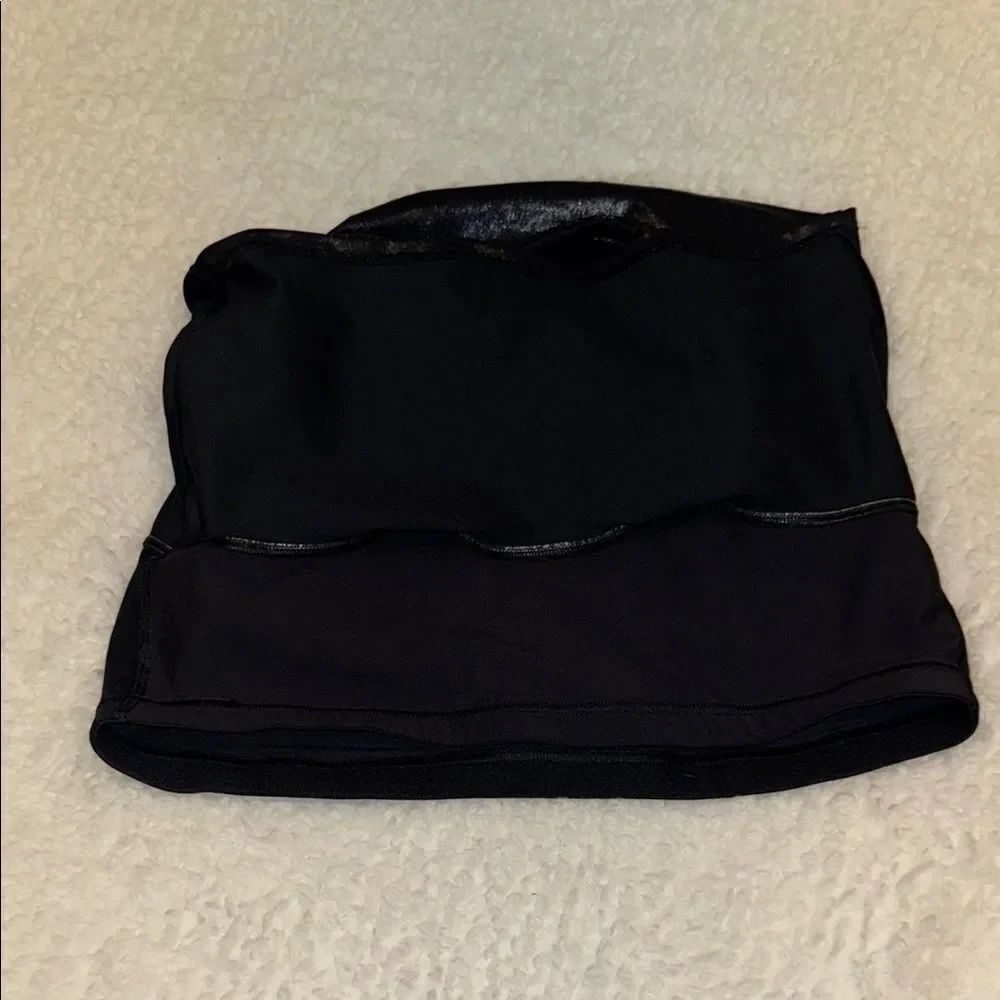 Black Shiny Work Out Top - Picture 3 of 7